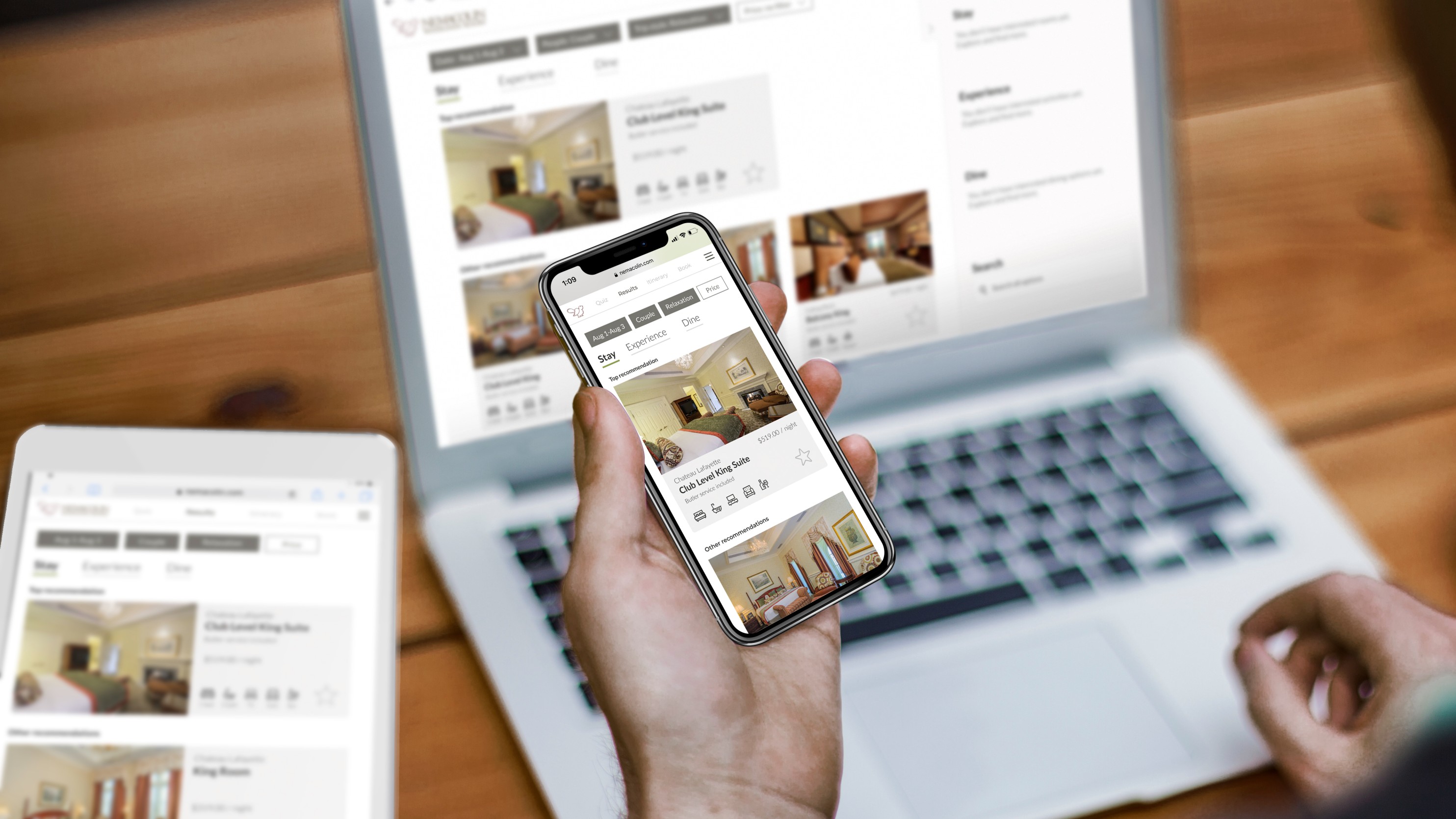 Final Resort Trip Planner across mobile, tablet, and desktop